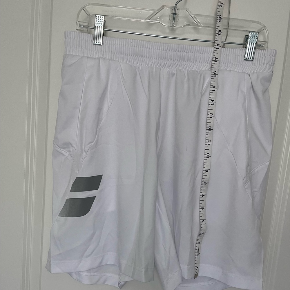 Babolat tennis white mens shorts